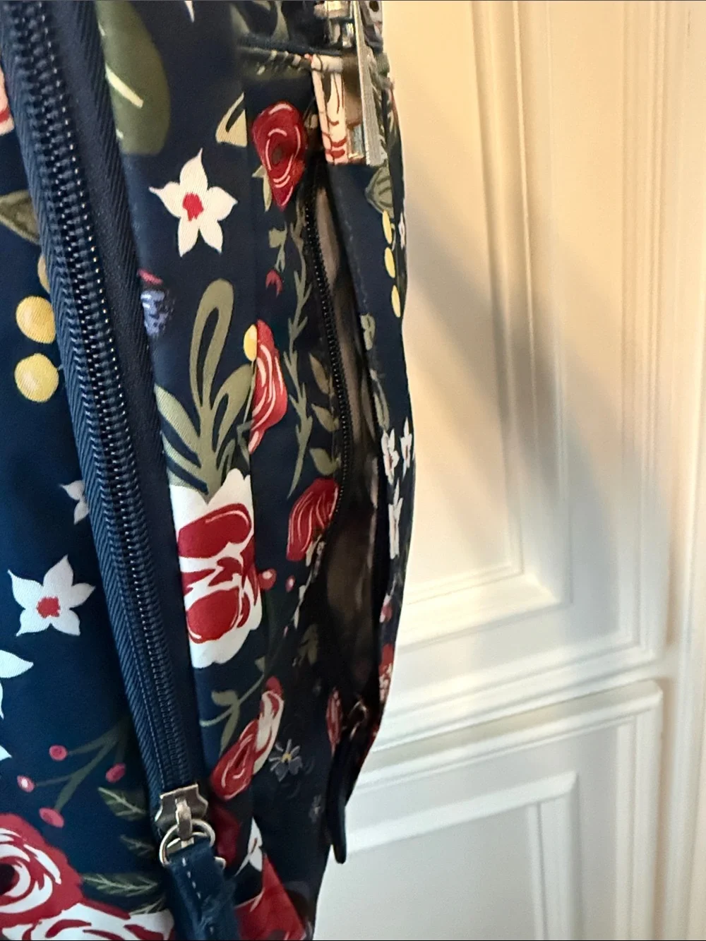 Ju-Ju-Be Kids Floral Backpack in Navy, Red, White, Green